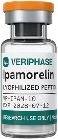 Ipamorelin 10mg - VERIPHASE research peptide vial
