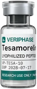 Tesamorelin 10mg - VERIPHASE research peptide vial