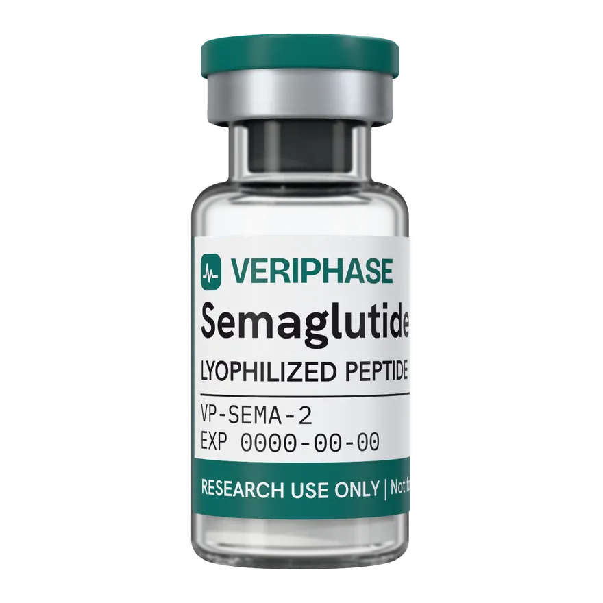 Semaglutide, 2 mg: immagine illustrativa di un flaconcino VERIPHASE in arrivo, senza lotto assegnato