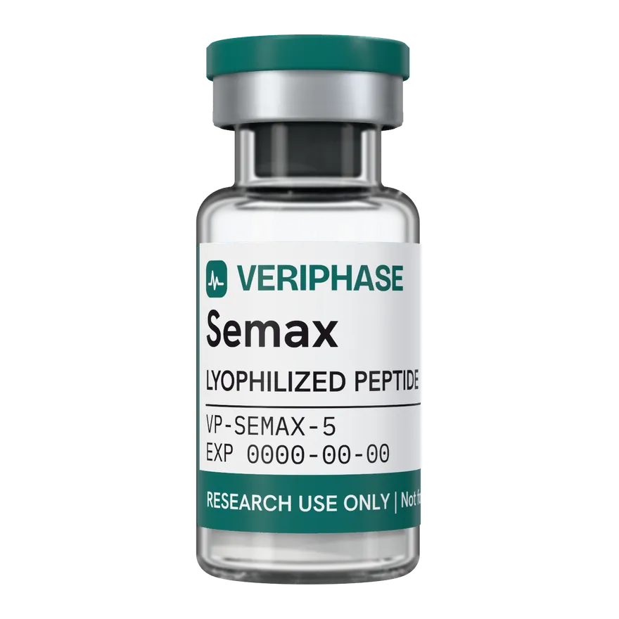 Semax, 5 mg: immagine illustrativa di un flaconcino VERIPHASE in arrivo, senza lotto assegnato