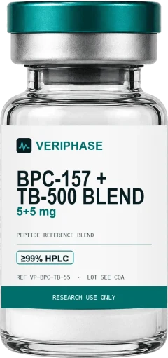BPC-157 + TB-500 (blend) 5+5mg - VERIPHASE research peptide vial