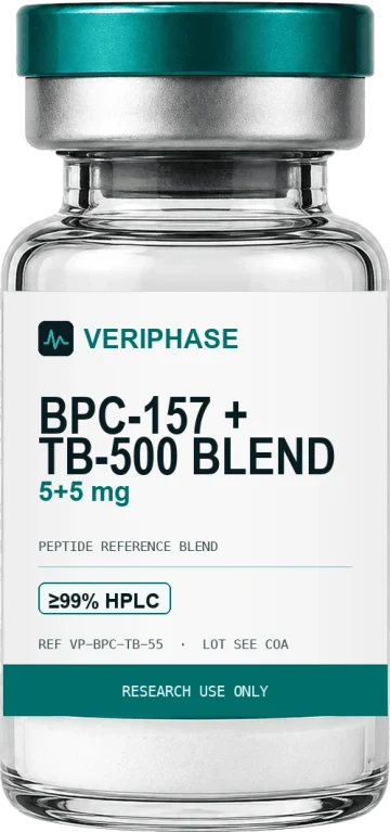 BPC-157 + TB-500 (blend) 5+5mg - VERIPHASE research peptide vial