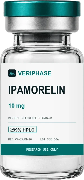 Ipamorelin 10mg - VERIPHASE research peptide vial