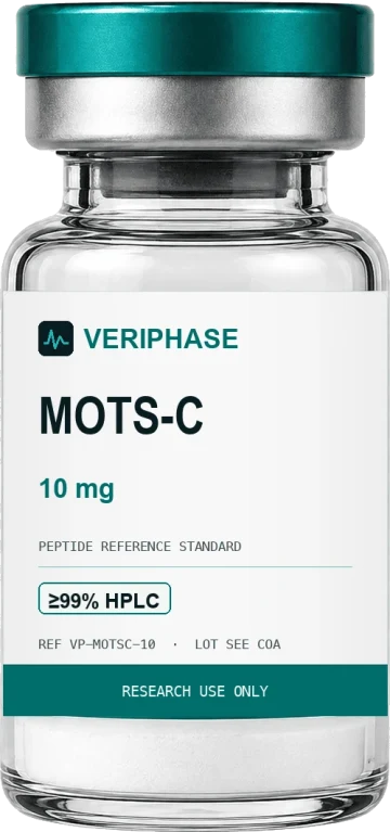 MOTS-c 10mg - VERIPHASE research peptide vial